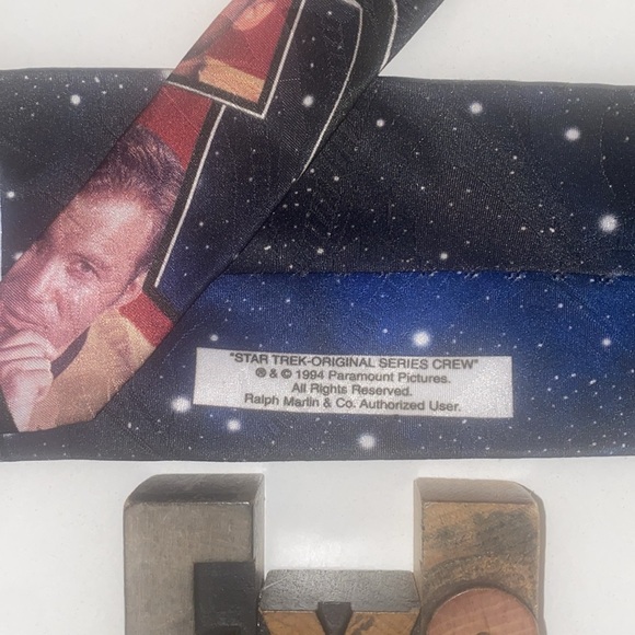 Vintage ORIGINAL RALPH Marlin “Star Trek - Original Series Crew” Men’s Neck Tie - Picture 12 of 12